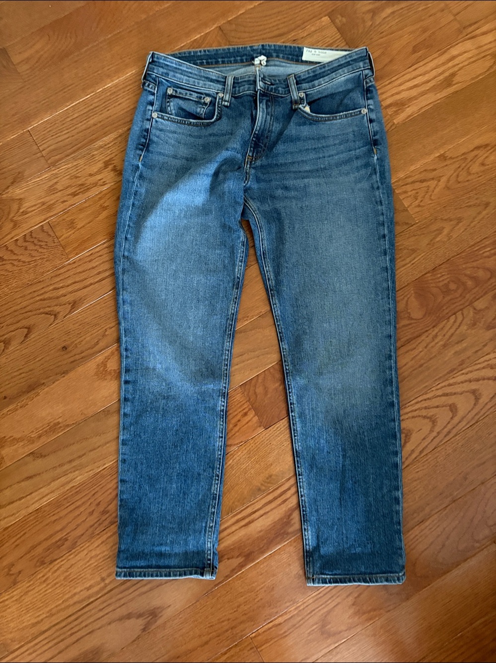 rag & bone Dre Low-Rise Ankle Slim Boyfriend Jeans - Size 28